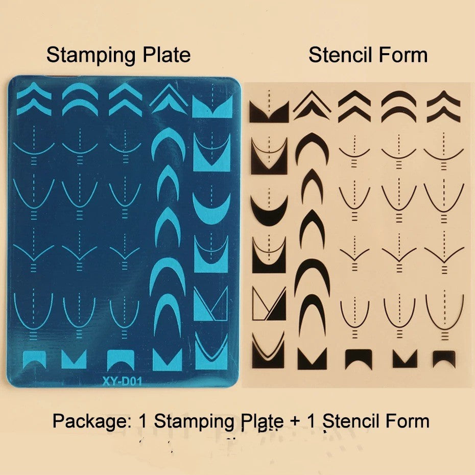 Nail Stamping Plate Set - Steel Manicure Printing
