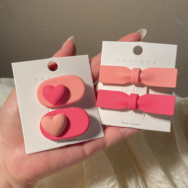Cute Hair Clips Set - Handmade Resin Hairpins