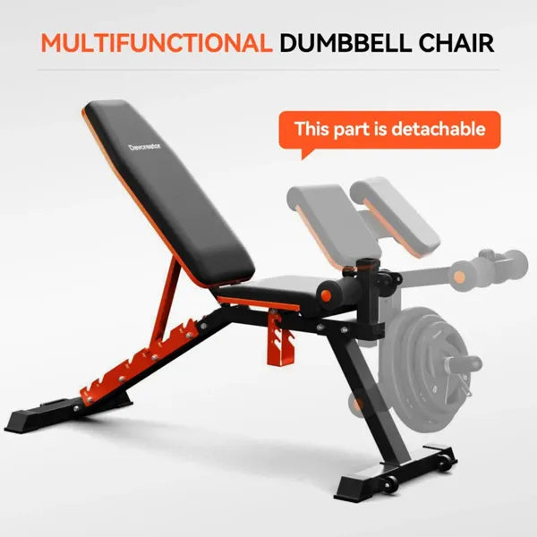 Adjustable Preacher Curl Weight Bench with Leg Extension