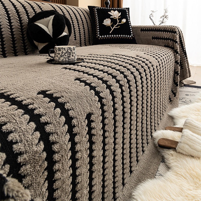 Luxury Winter Sofa Cover - Soft Fleece Dust Protector for 180x180cm & 180x380cm Sofas