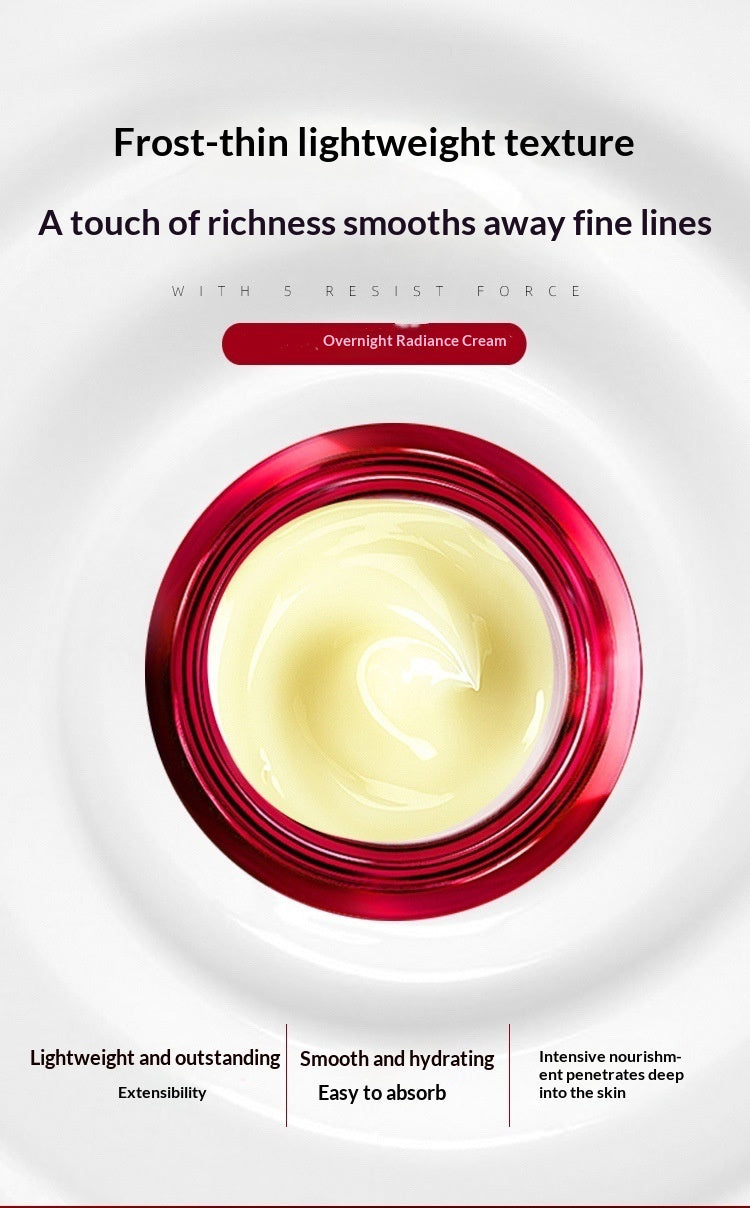 Overnight Radiance Face Cream - Hydrating Night Skincare - 50g