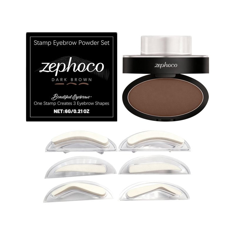 Waterproof Eyebrow Powder Set for Natural Look - Multiple Colors