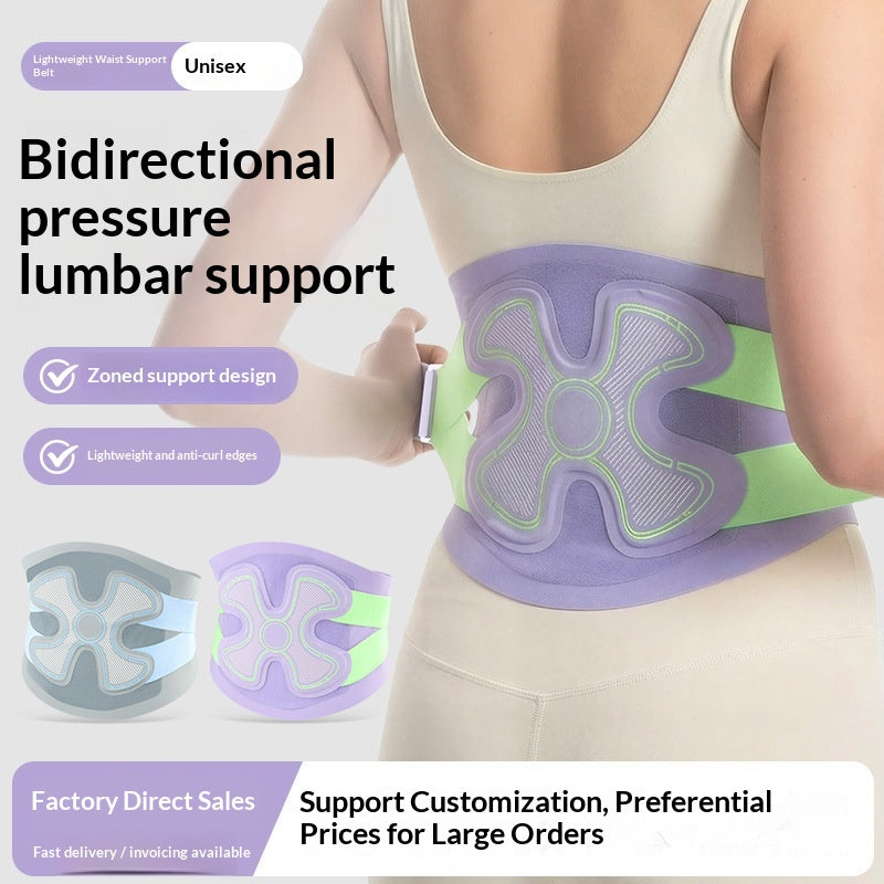 Lumbar Support Waist Belt for Prolonged Sitting and Back Pain Relief