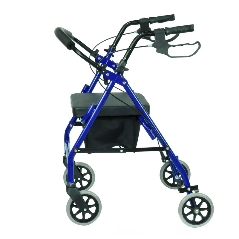 Folding Shopping Cart for Elderly Mobility - Lightweight Aluminum Trolley
