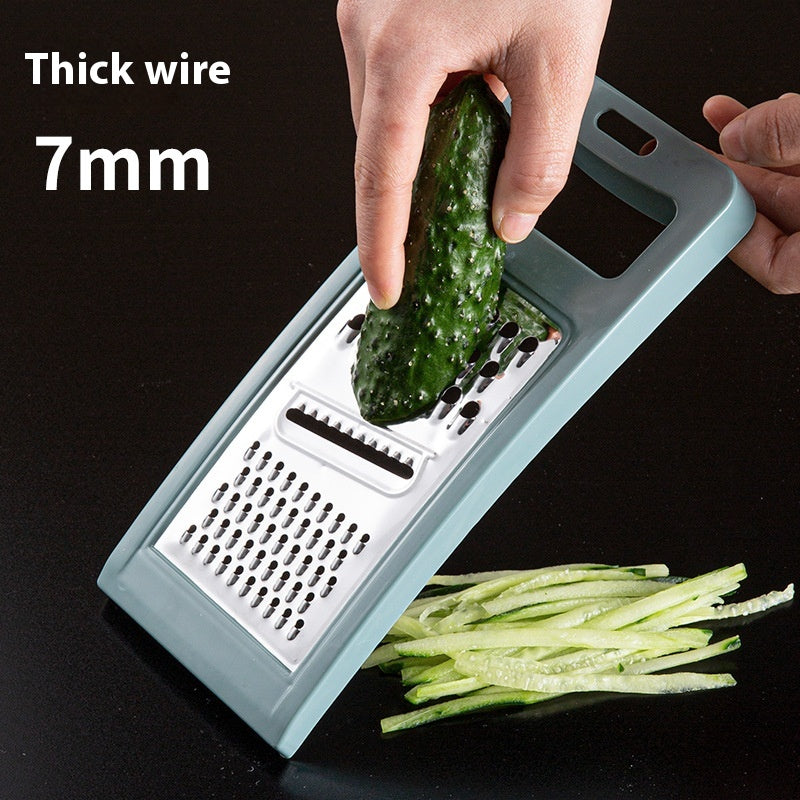 Kitchen Vegetable and Potato Chopper Grater with Handle - Pink & Blue