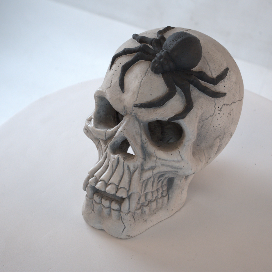 Demon Skull Halloween Decoration for Fireplaces and Fire Pits