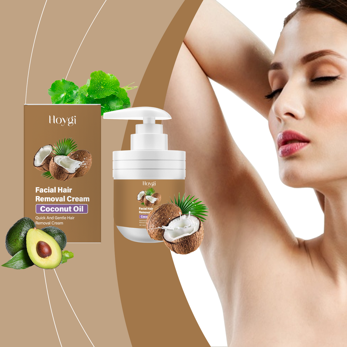 Coconut Gentle Facial Hair Removal Cream - 100g