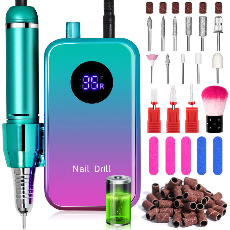 Rechargeable Portable Nail Polishing Machine with Long Battery Life - High Power