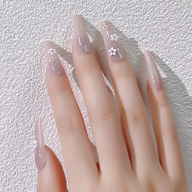 Fake Nail Patches with Jelly Glue - 24 Pieces