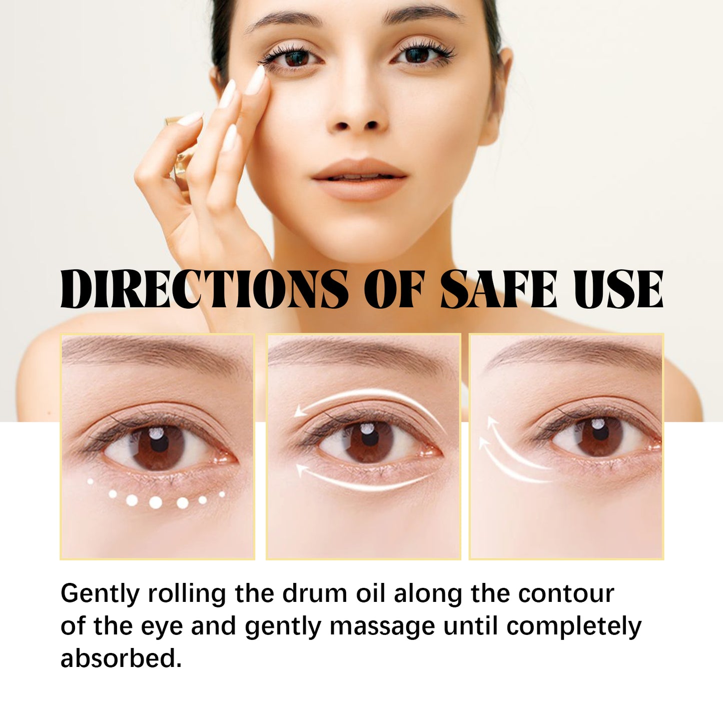 Hydrating Eye Roller Essence Oil - 10ml Anti-Aging Eye Serum for Dark Circles