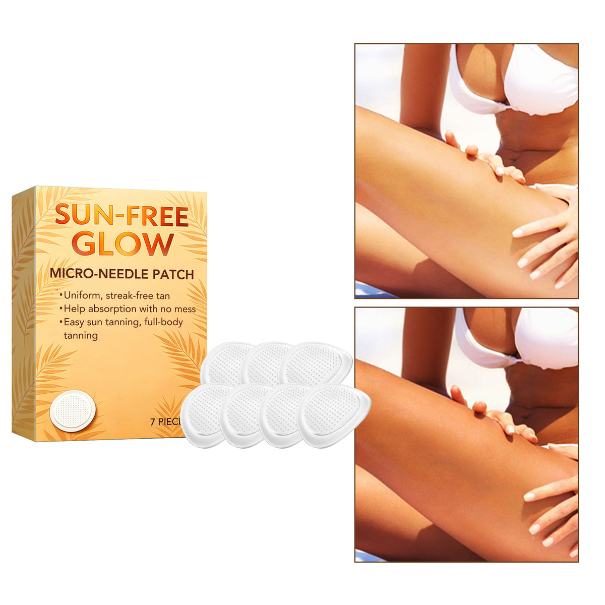 Tanning Microneedle Patches - 7 Pieces