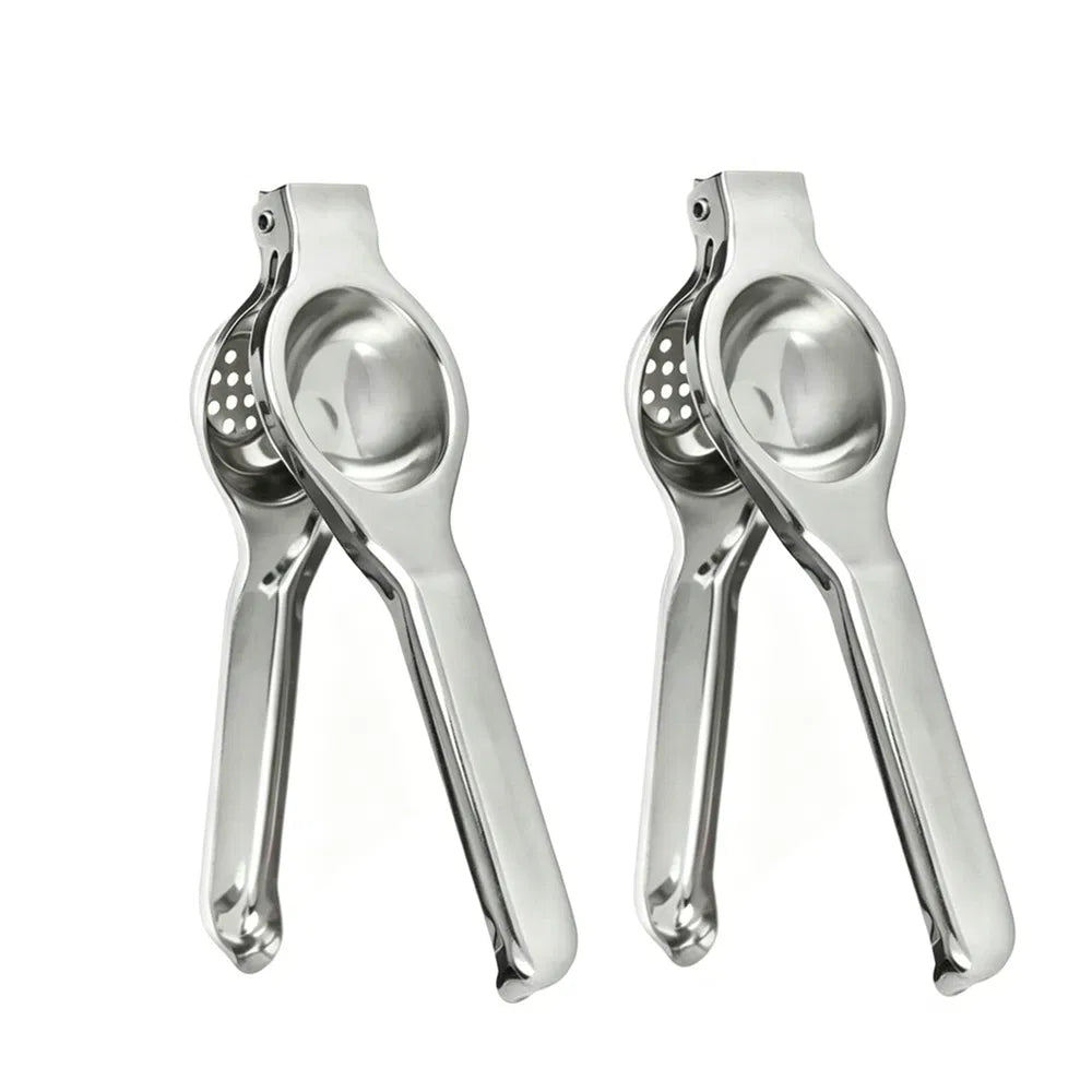 Manual Lemon Squeezer - Stainless Steel, Easy to Use, Dishwasher Safe