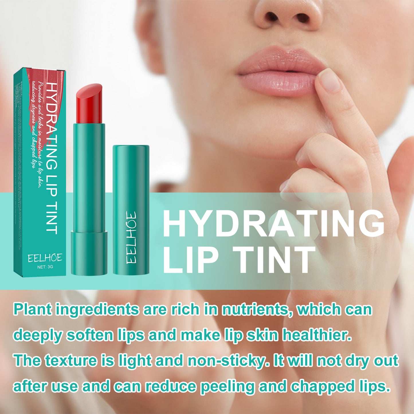 Moisturizing Lip Gloss - Hydrating Plumping Formula with Olive Oil