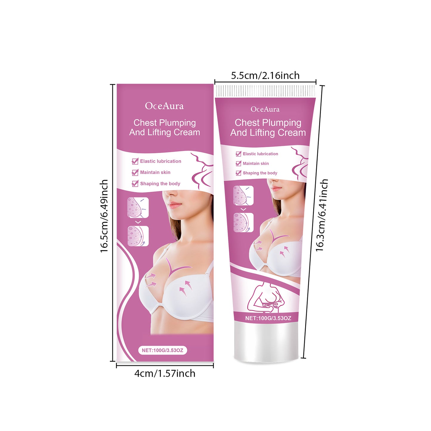 Breast Firming & Plumping Massage Cream - Vitamin E & Soy Protein Bust Lotion