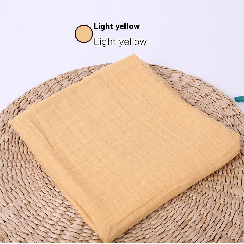 Infant Double-Layer Gauze Blanket - Soft Breathable Baby Bedding 120x120cm