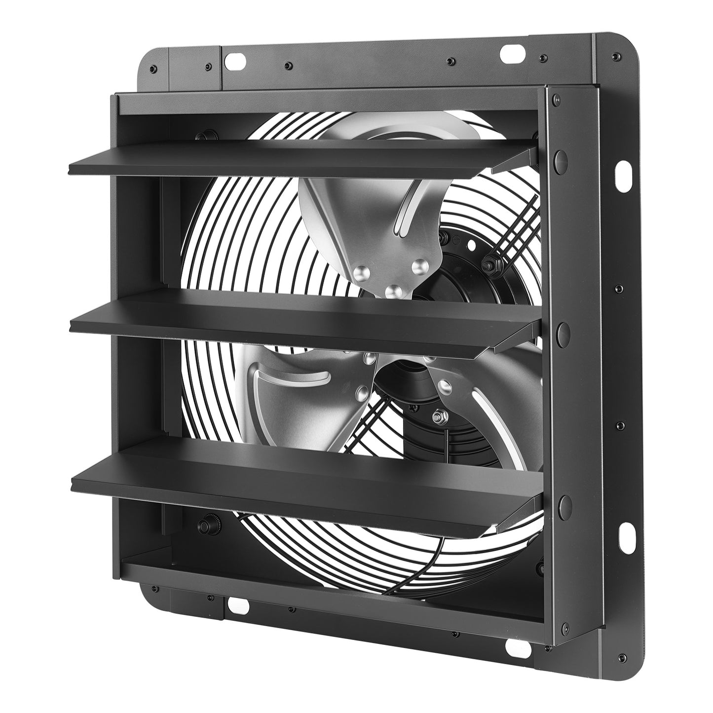 Wall Mount Exhaust Fan 874 CFM Automatic Louvers Low Noise Steel Housing