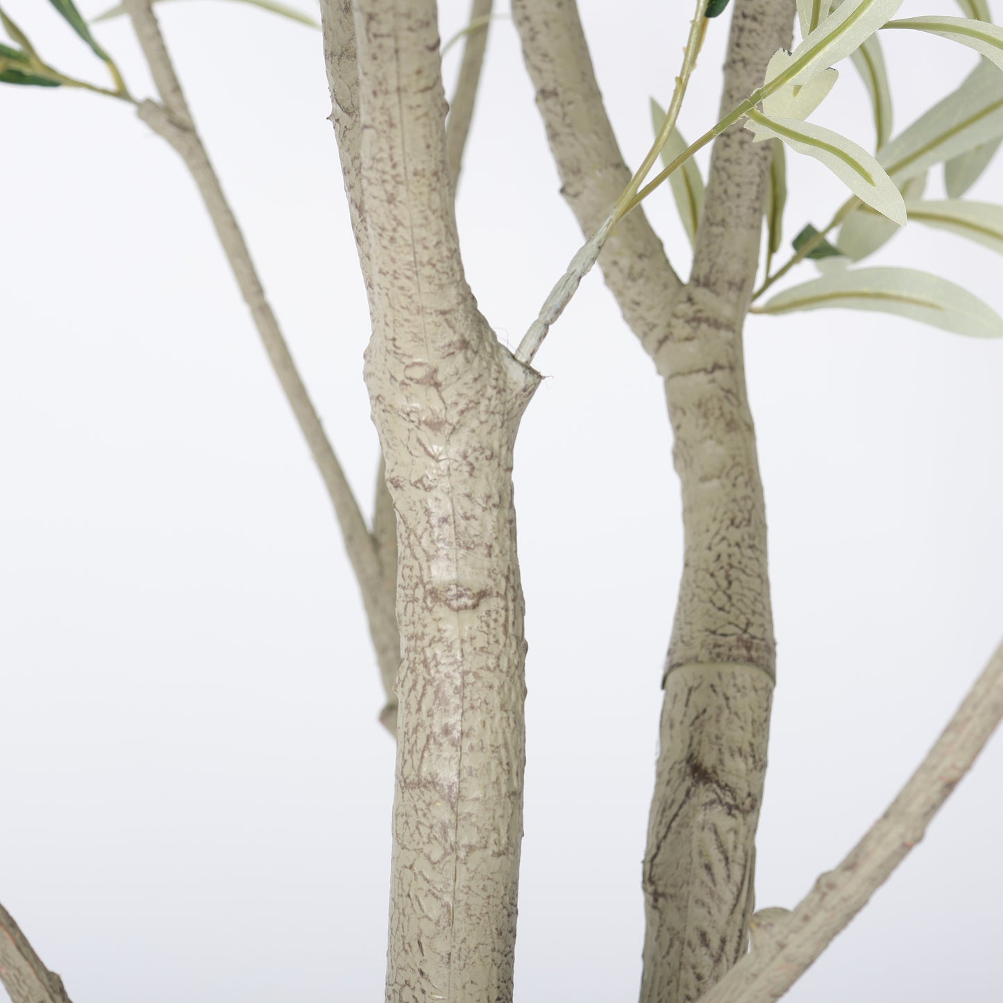 8FT Artificial Olive Tree in Modern White Pot - Indoor & Outdoor