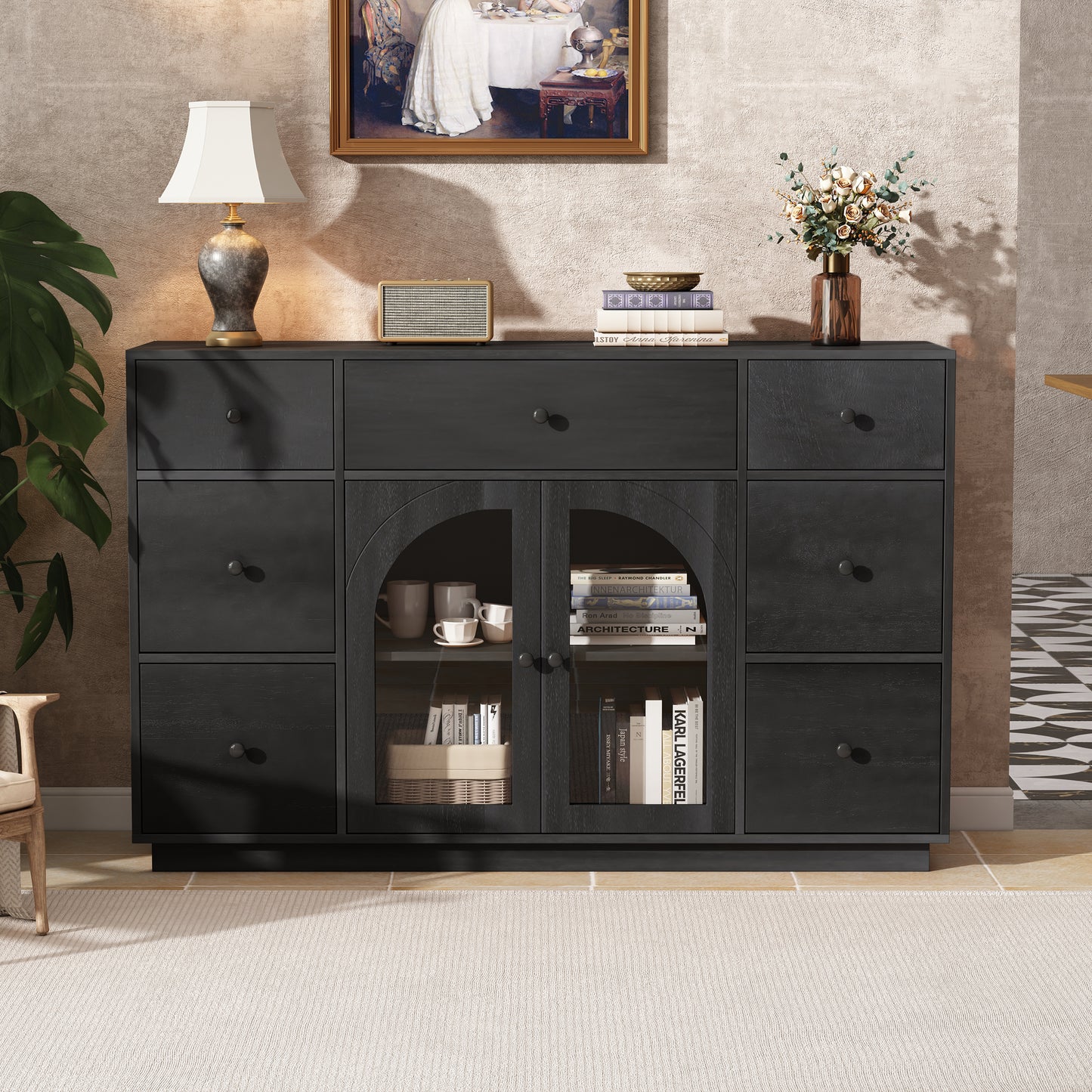 Cabinet With Storage For Living And Dining Room Entrance, Large Size,