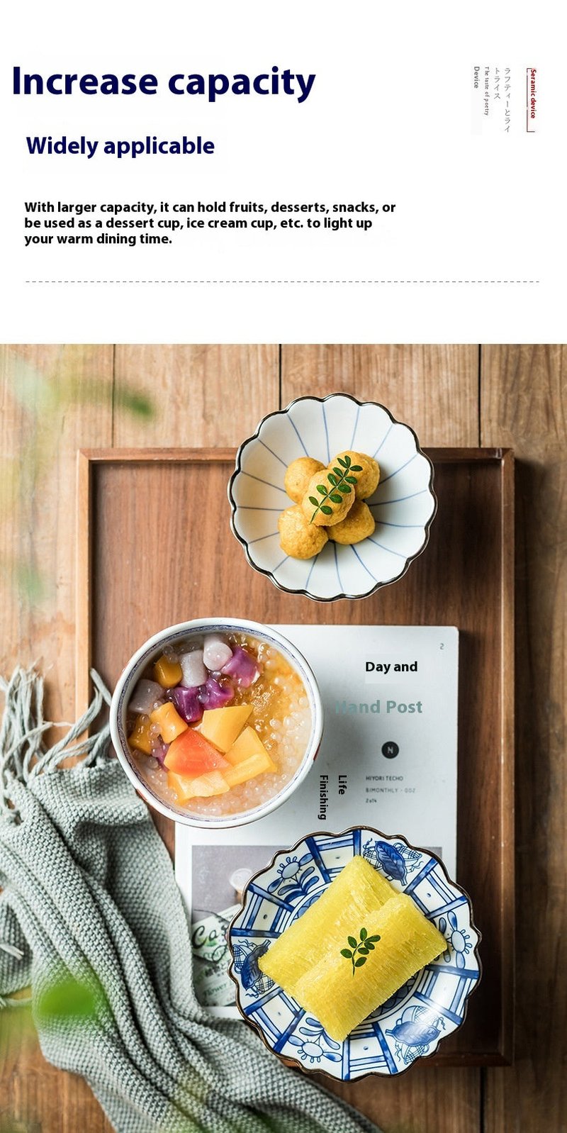 Retro Ceramic Serving Bowl - Modern Simple Style, Multiple Colors
