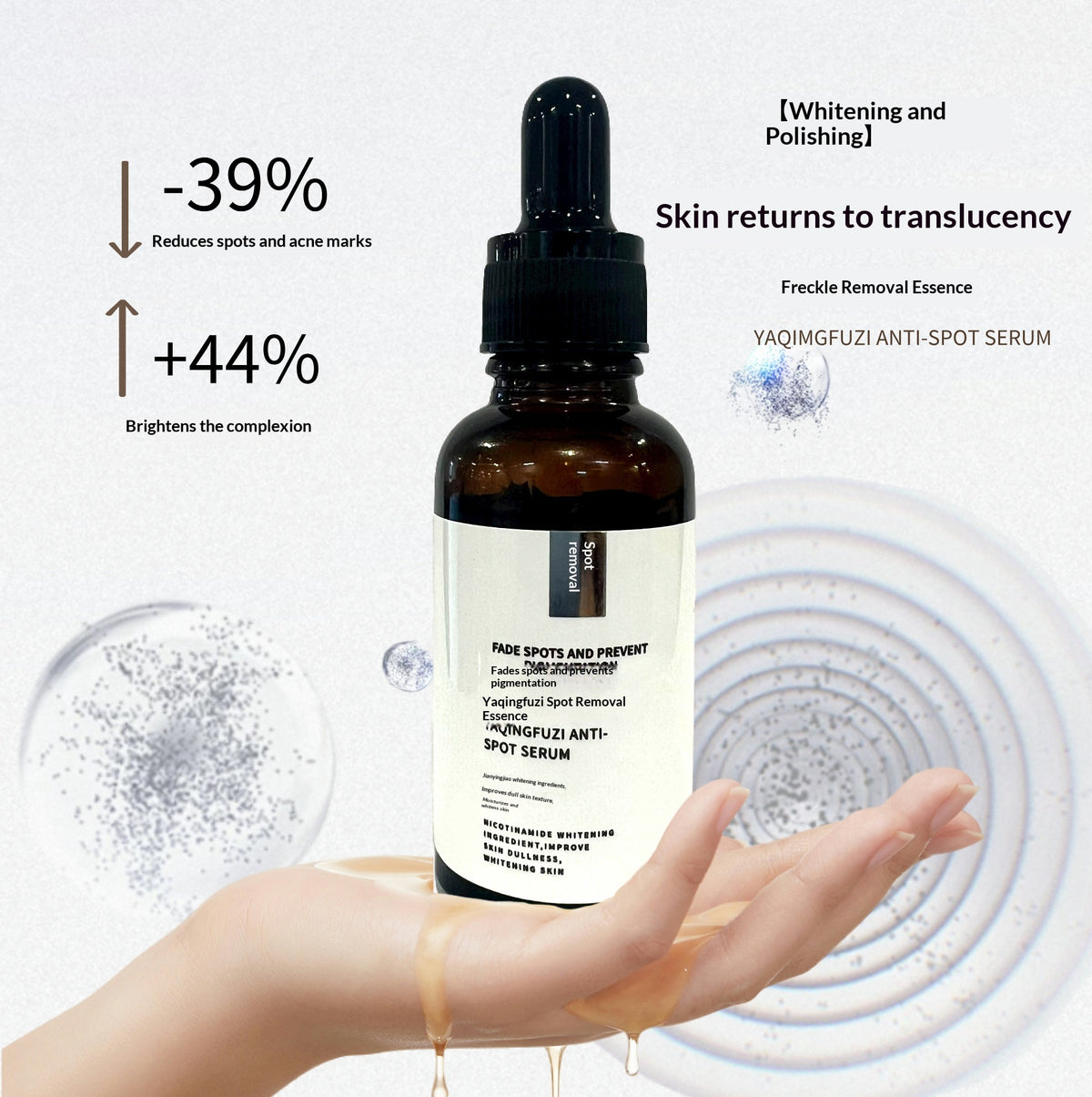 Yaqing Niacinamide Whitening Essence. 30ml Spot Fading Moisturizing