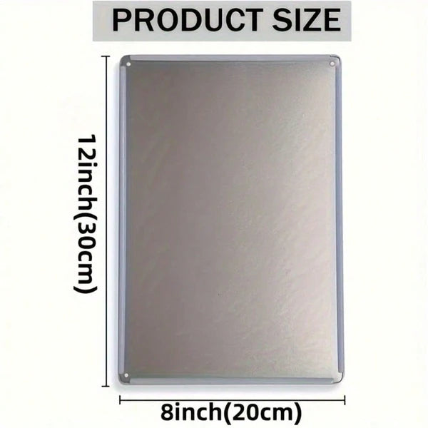 Metal Tin Wall Sign - 20 cm x 20 cm Decorative Art
