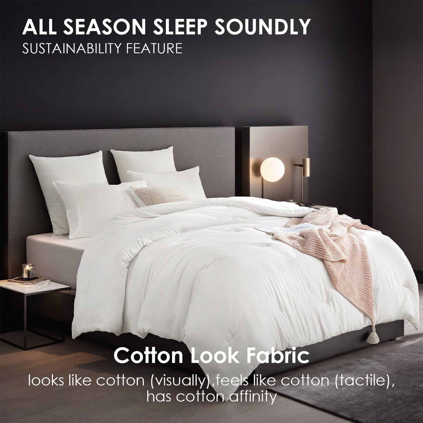 Oversized White Duvet Comforter - Premium Hotel Quality Bedding