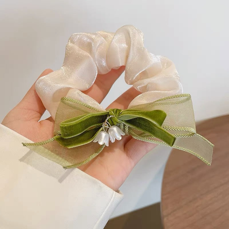 Summer Sweet Lace Scrunchie Hair Tie - Elegant Floral Hair Accessory
