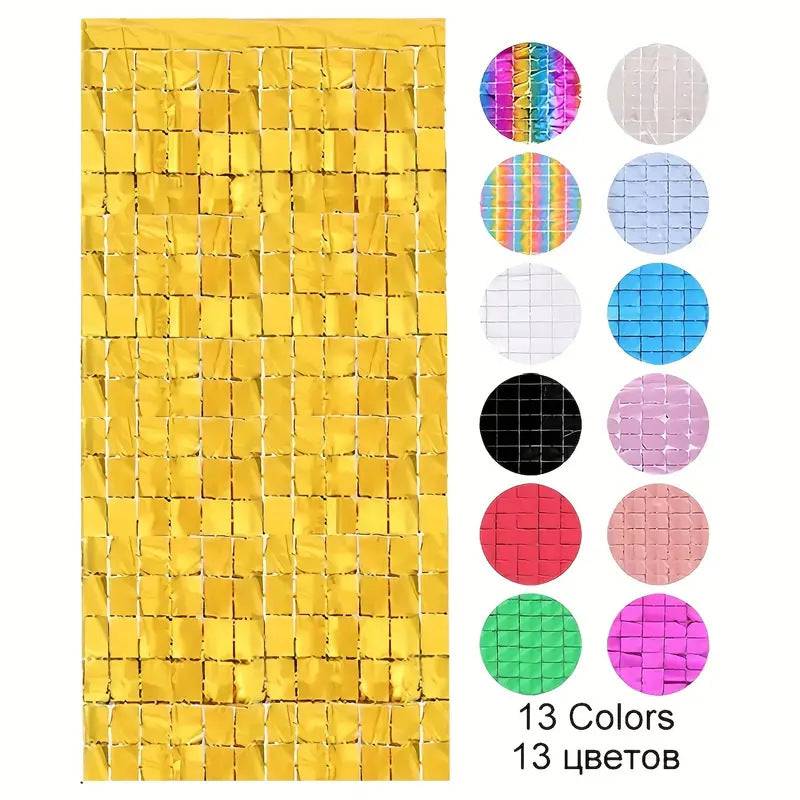 Wedding Rain Curtain Decorations - Small Square & Large Square Styles