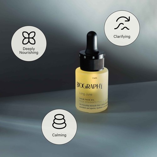 Face Oil Quieting Skincare Beauty Treatment, 13ml. Anti-Aging Vitamin E, Moisturizing Primrose, Soothing Calendula. All Skin Types. Organic Vegan Facial Oil for Women Face Skincare Moisturizer