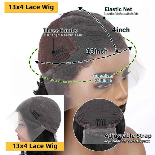 WINOW Deep Wave Lace Front Wigs Human Hair Pre Plucked 180% Density HD Transparent 13x4 Lace Frontal Wigs For Women Human Hair Lace Front Wigs Deep Curly Lace Front Wig (30 INCH)