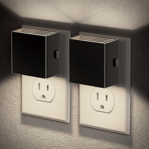 JandCase Night Light, Automatic Night Lights Plug into Wall, 2 Pack Modern Night Lights with Auto Light Sensor, 5000K Brightness Adjustable Nightlight for Kids Bathroom Hallway Kitchen Bedroom Decor