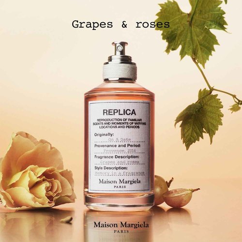 Maison Margiela - Replica - On a Date Eau de Toilette Set - Floral Fragrance - With Patchouli, Rose, & Black Current Accords - 1 Fl Oz & 0.3 Fl Oz Travel Size