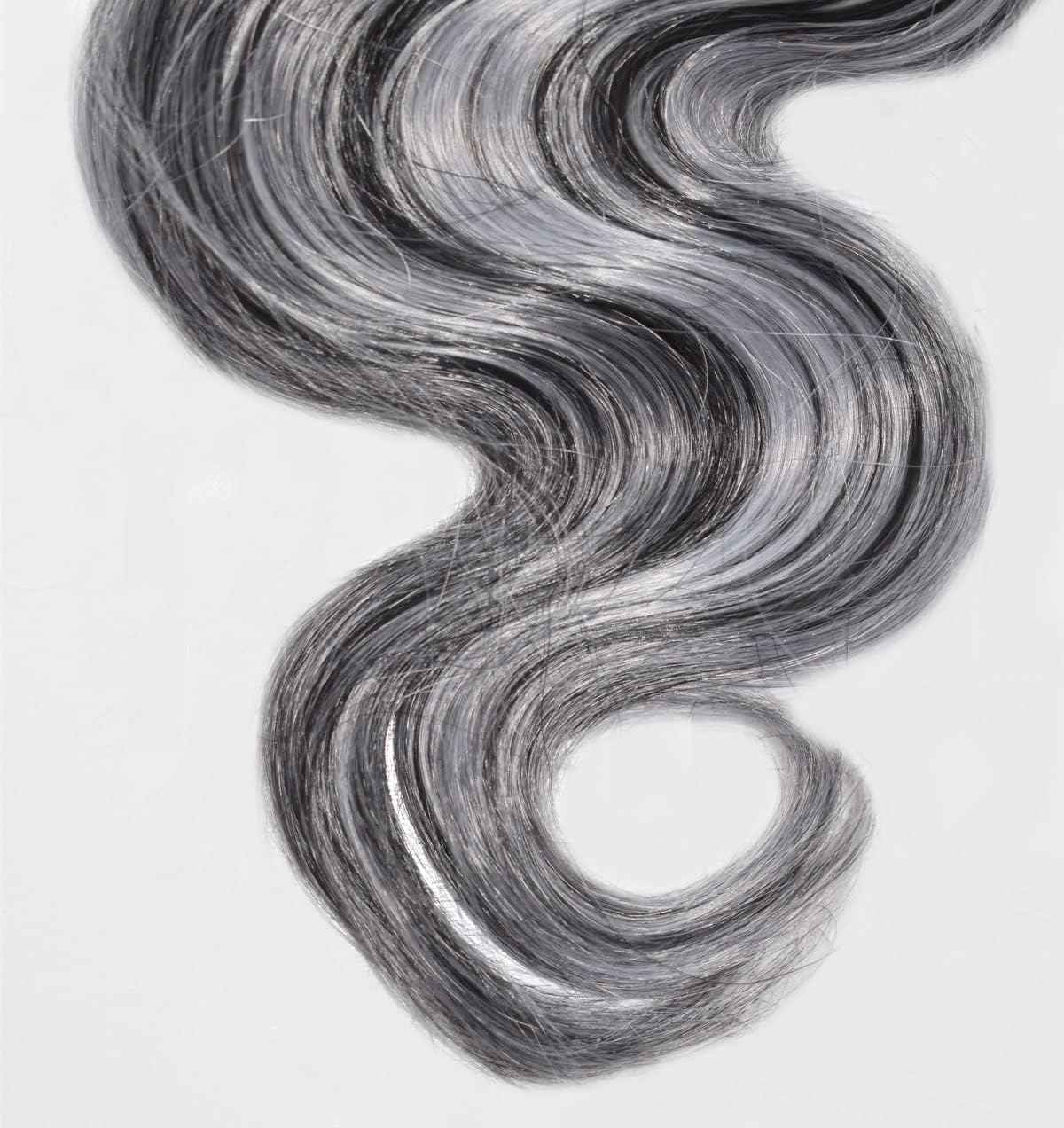 Giginger P1B/GREY Bundles Human Hair 26 28 30 inch Body Wave Human Hair Bundles Highlight Grey Brazilian Unprocessed Virgin Quick Weave Hair for Black Women