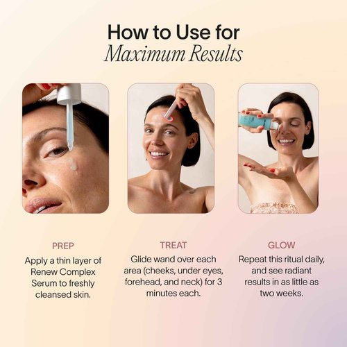 Solawave Renew Complex Red Light Therapy Activation Serum for Face & Neck | Pairs with LED Facial Wand Device | Hydrates & Plumps the Skin | Blue Tansy, Aloe Vera, Hyaluronic Acid (3 Pack - 1 Oz)