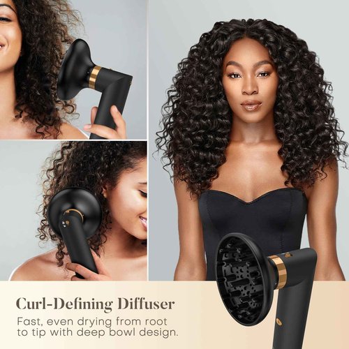 SUPGALIY Air Styler 5 in 1, Hair Dryer Brush & Multi-Styler with 110,000 RPM High-Speed Powerful Motor, Auto-Wrap Curler, Cushion Massager, Oval Brush, Diffuser, Nozzle Attachment