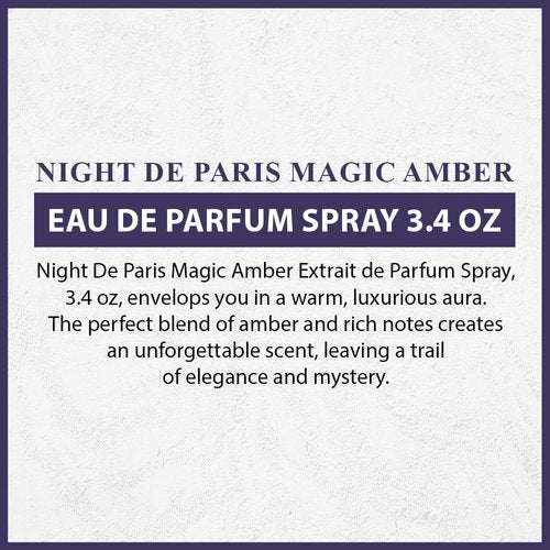 Night De Paris SILLAGE Magic Amber by Lorientale Fragrances Extrait de Parfum Spray 3.4 oz