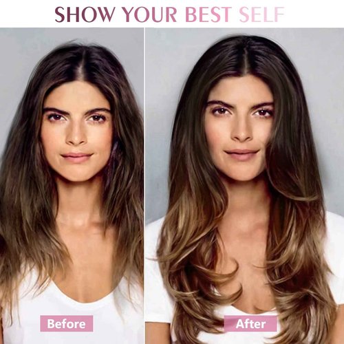 Fimislosion Real Hair Extensions Clip in Human Hair, Seamless Clip in Hair Extensions Real Human Hair, 20 Inch Clip ins extensions for women, Dark Brown to Chestnut Brown and Honey Blonde 120G 7Pcs