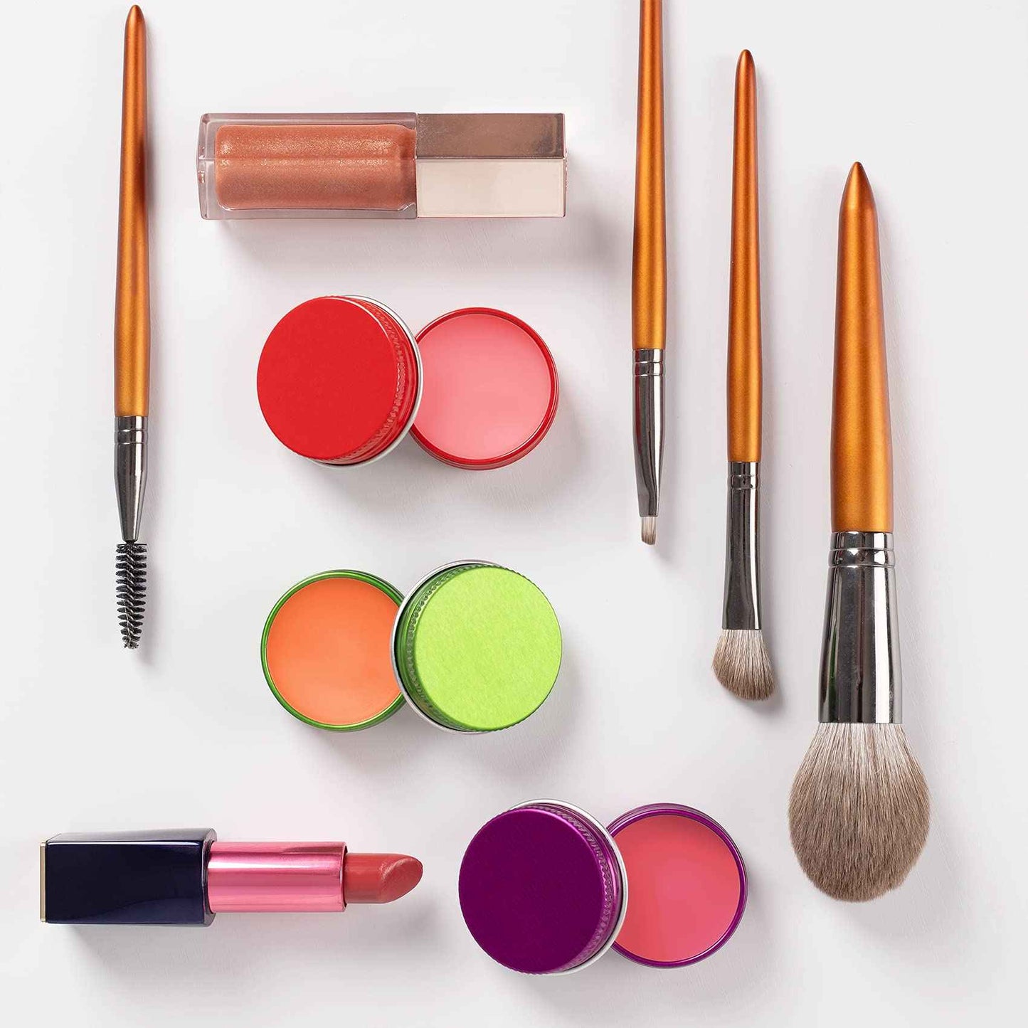 270pcs 0.5 oz / 15ml Bulk Packaging Screw Top Aluminum Tin Jar with Screw Lid and Blank Labels (Purple)