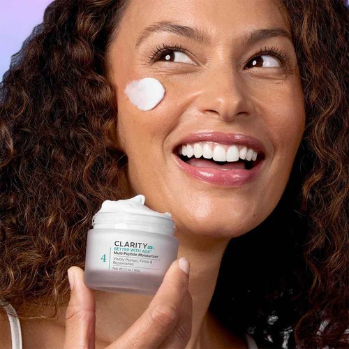 ClarityRx Better With Age Multi-Peptide Anti-Aging Facial Moisturizer, Natural Lifting & Tightening Face Cream, Plant Based, Cruelty Free, Paraben Free (1.7 oz)