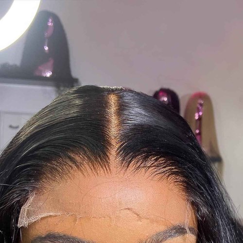 BEEOS 5x5 Skinlike Real HD Lace Closure Only, Pre-plucked Straight Human Hair Closure 0.10mm Ultra-thin Melted Invisible Swiss Lace Small Single Knot 16 Inch