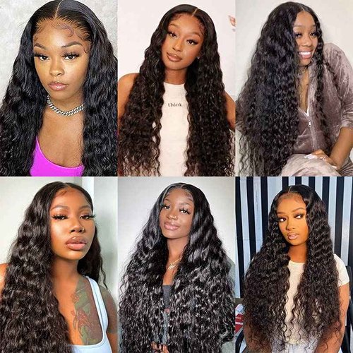 6x6 Deep Wave Closure Human Hair Transparent Hd Lace Closure 10a Brazilian Virgin Human Hair With Baby Hair Loose Deep Wave Closure Free Part Pre Plucked Natural Color 20 Inch