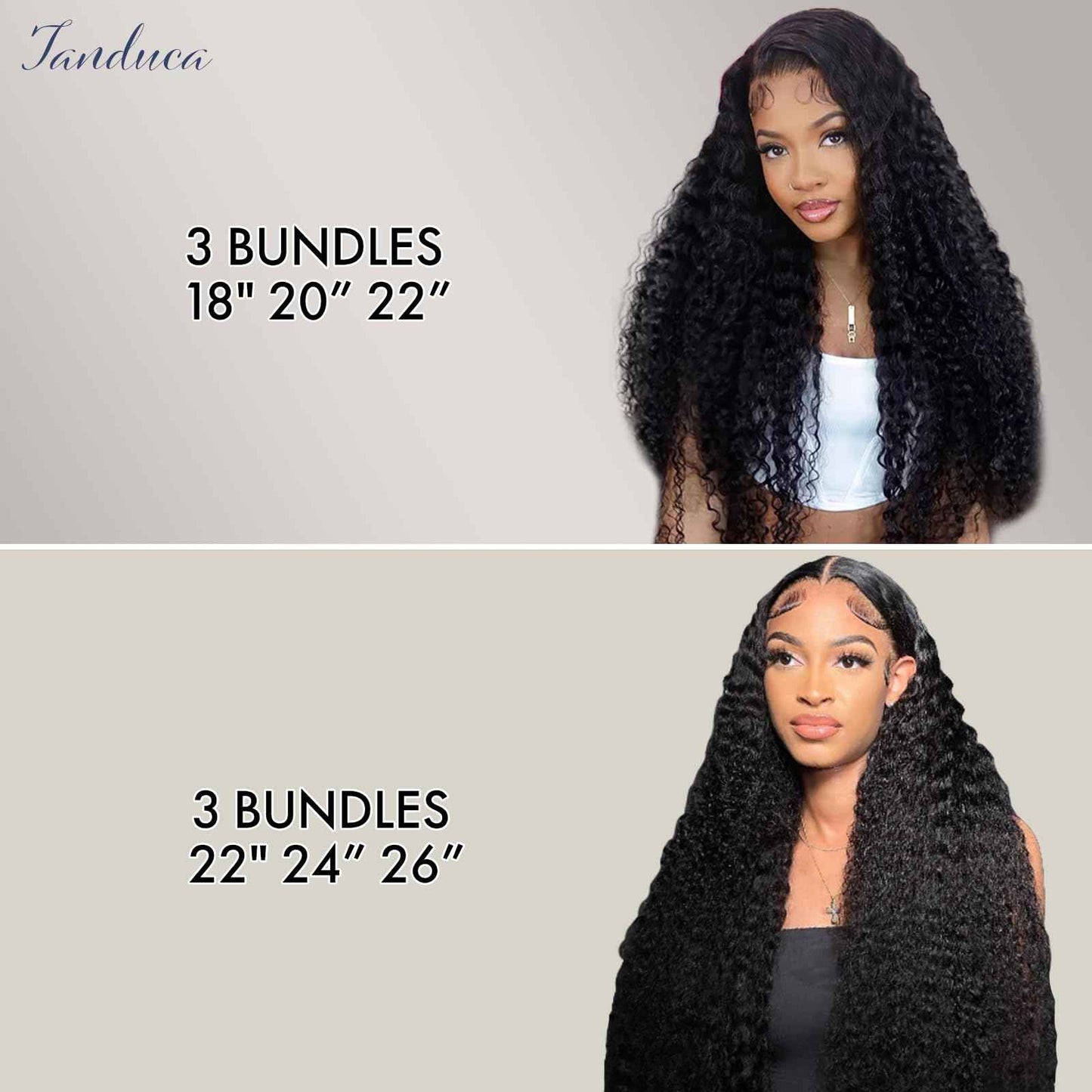 Human Hair Bundles 20 22 24 Inch Deep Wave Bundles Human Hair Curly 3 Bundle Deals 16A 100% Unprocessed Brazilian Raw Hair Weave Bundle Wet and Wavy Water Wave Human Hair Extensions Natural Black