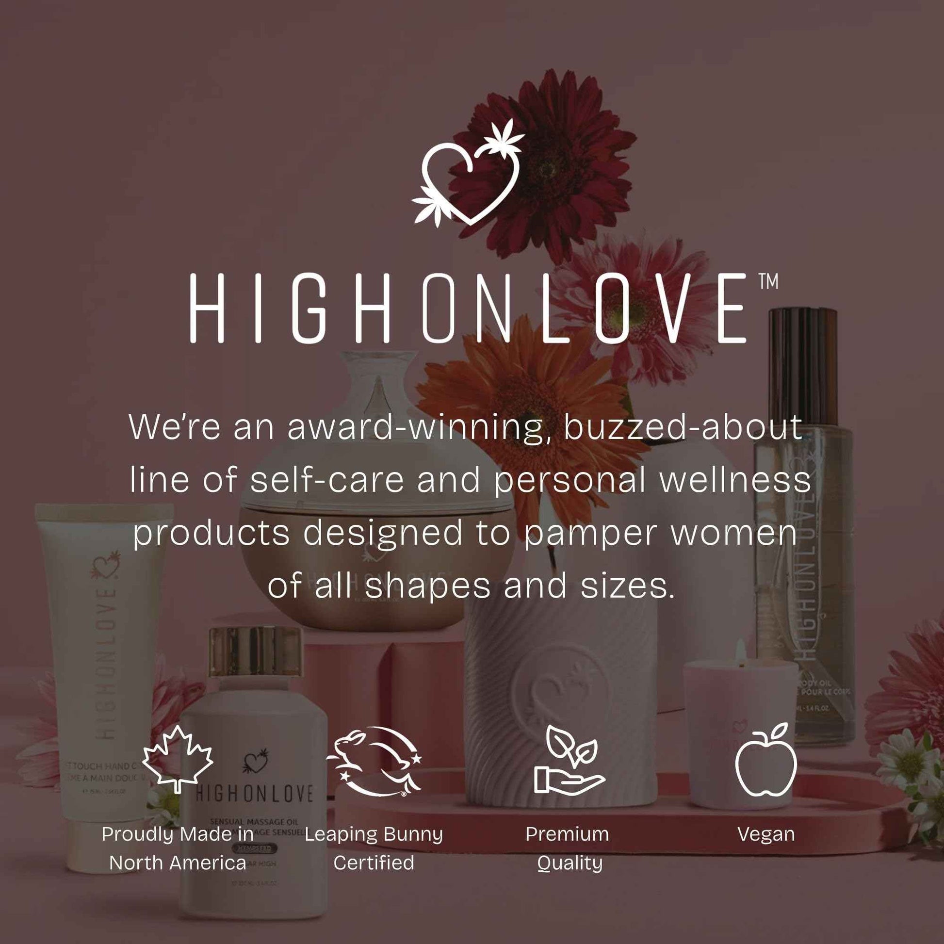 HIGHONLOVE Pure Passion Perfume - Floral, Fruity Fragrance for Women with Notes of Bitter Orange, Damson Plum, Jasmine, Rose & Vanilla - Crafted with Clean Ingredients by High On Love (80 ml)
