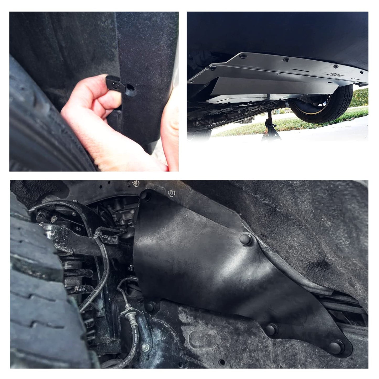 GOOACC 70PCS Engine Under Cover Splash Shield Guard Body Bolts Bumper Fender Liner Push Retainer Fastener Rivet Clips, Nylon