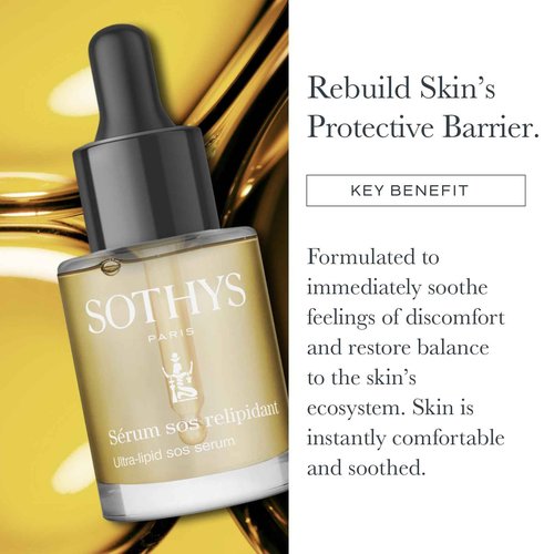 SOTHYS Ultra-Lipid SOS Serum - Face Serum with Vitamin E | Anti Aging Moisturizer For All Skin Types