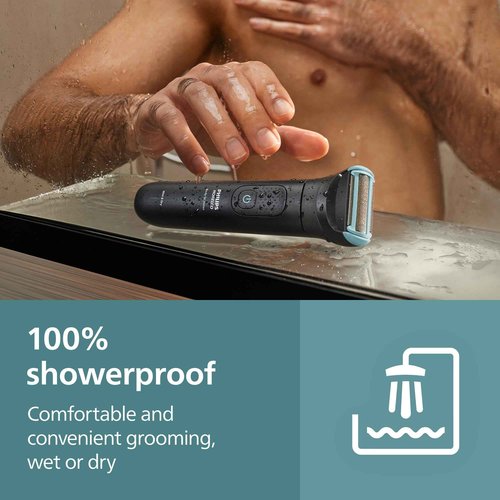 Philips Norelco Body Groomer 5000 Series, Intimate Hair Trimmer & Shaver for Men with Dual 100% Showerproof Full Body Shave & Trim Heads and Two Bi-Directional Body Hair Combs, BG5495/50