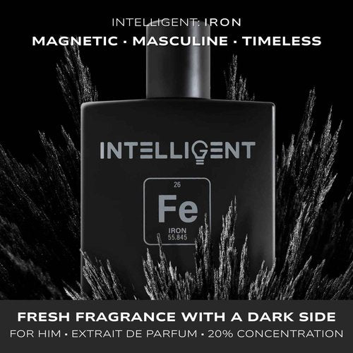 Intelligent Iron Eau de Parfum | Cologne for Men | | Magnetic, Masculine, and Timeless | 3.4 Fl Oz (100 mL)
