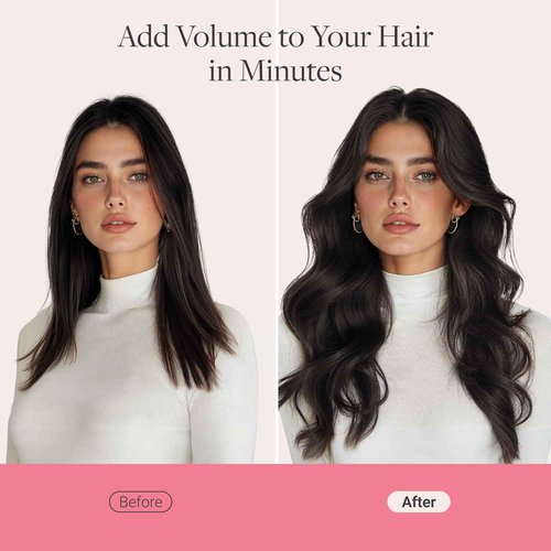 GOO GOO Genius Clip in Hair Extensions, 14inch 110g 7pcs, Seamless PU Clip in Hair Extensions, Virgin Real Human Hair, #4A Chocolate Brown