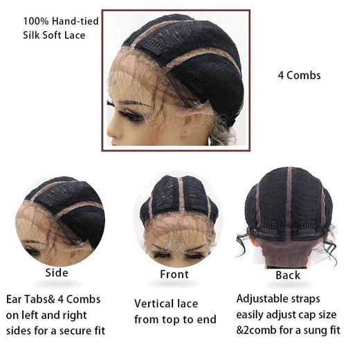 karissa Hair Blonde Braided Wig Straight French Braid Wigs for White Women Long Blond Microbraids Wigs Grey Lace Front Synthetic Glueless Braided Ombre Blonde Lace Front Wig Drag Cosplay 32Inch