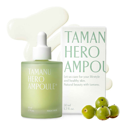 PINKWONDER Tamanu Hero Ampoule⁺ 1.69oz (50ml), 50,000ppm Tamanu Oil for Soothing
